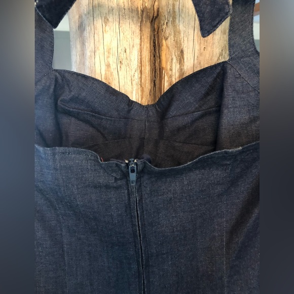 Retro “ Dirty Dancing” style soft denim dress - Picture 7 of 10